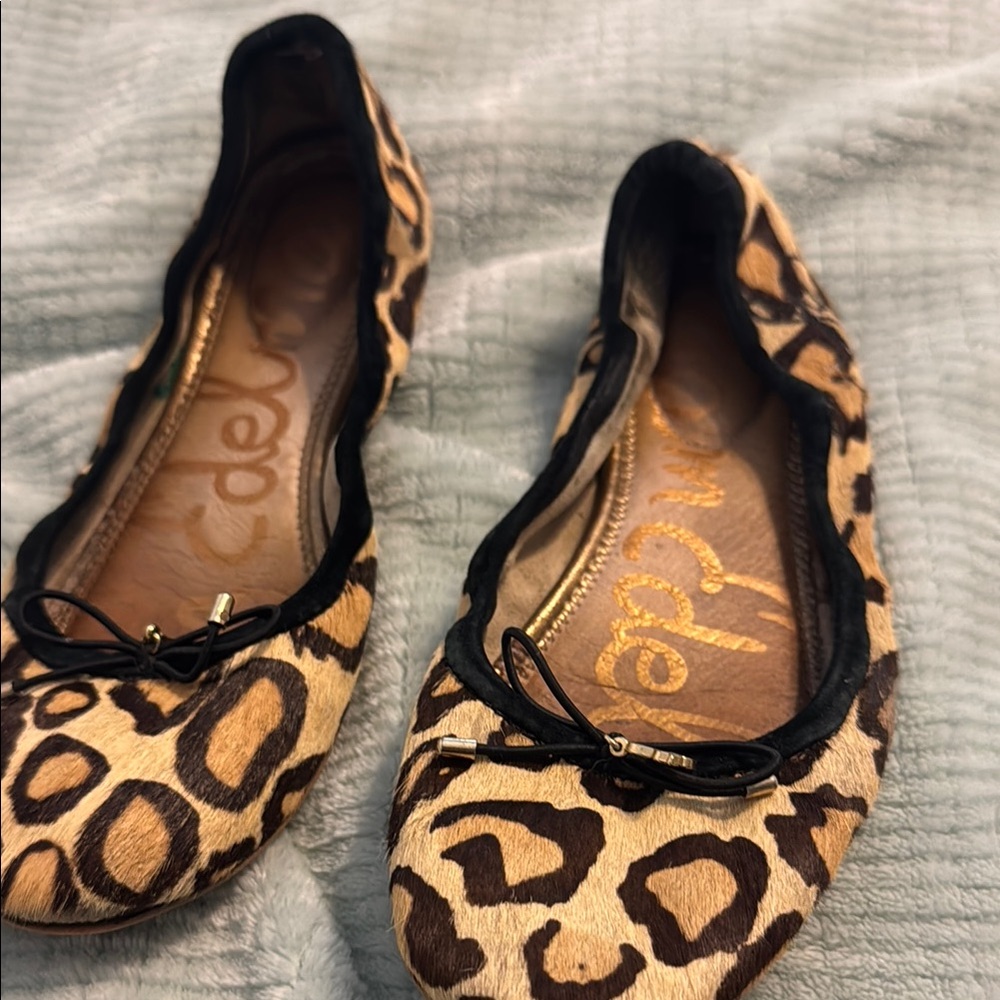 Leopard Print Ballet Flats. Size 6 1/2   Sam Edelman